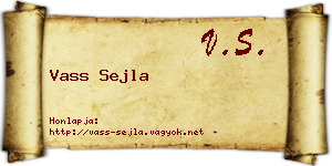 Vass Sejla névjegykártya